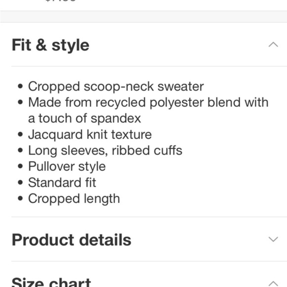 Women's Cropped Scoop Neck Sweater -
Future Collective new - Picture 6 of 8